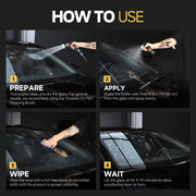 Toretark Car Ceramic Glass Coating Spray,Automotive Windshield Rain Repellent Glass Polish Protect, Long-Lasting Quick Dry Coat (3.38 fl oz +Towel)