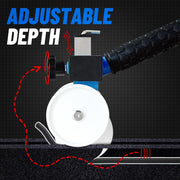 LookFox Backer Rod Insertion Tool, Depth - Adjustable with Auxiliary Wheels | with 4 Interchangeable Wheels, for Concrete Joint Sealing, Road Construction and Construction Projects