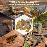 MAQIHAN 5oz Oak Leaf Litter - Dry Substrate for Reptiles Isopod & Bioactive | Whole Natural Oak Leaves for Terrarium, Forest Floor Habitat, Premium Enclosure Bedding for Snake, Frog, Gecko, Lizard