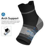 PAPLUS 6 Pairs Compression Socks Women & Men for Plantar Fasciitis Relief | Open Toe Ankle Brace with Arch & Ankle Support, Plantar Fasciitis Socks for Achilles Tendonitis Relief, Heel Pain & Swelling