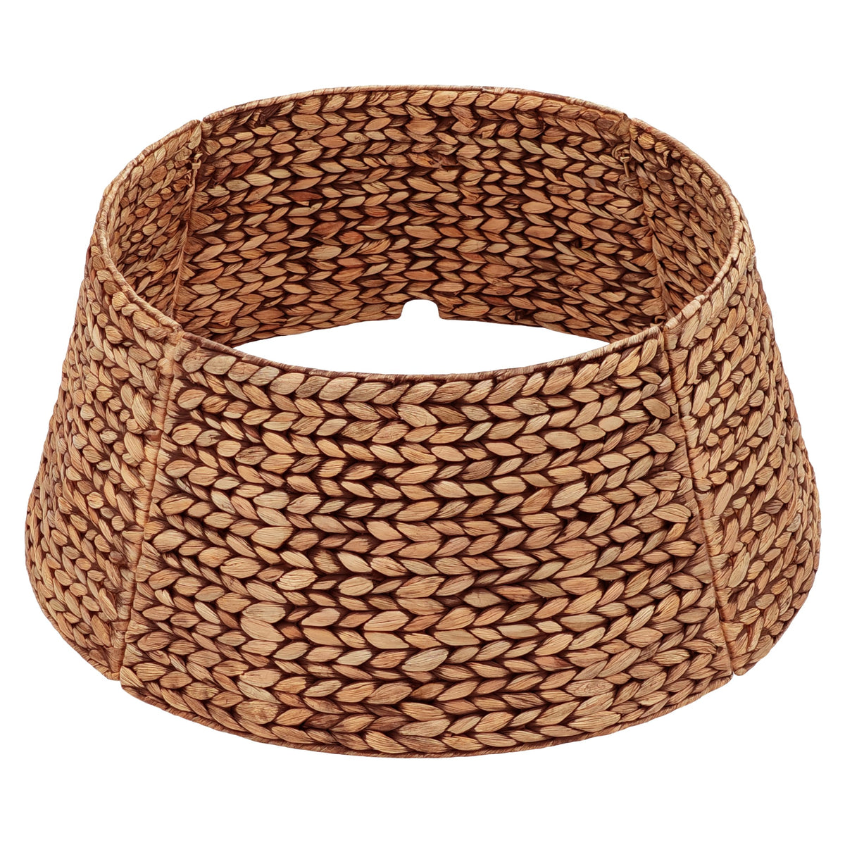 CENBOSS Rattan Christmas Tree Collar, Brown Wash, 24 inch | Easy to Assemble & Store