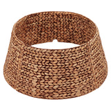 CENBOSS Rattan Christmas Tree Collar, Brown Wash, 24 inch | Easy to Assemble & Store