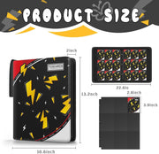 Trading Card Binder 9 Pocket,Card Binder 900 Pockets,Card Book Holder Cards with 50 Removable Sleeves,3-Ring Zip Design MTG/TCG/Sport Collectible Trading Card Albums Gifts for Boys and Girls (Black)