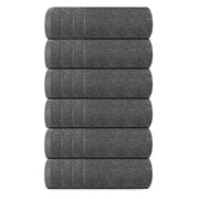 Tens Towels 6 Piece Hand Towels Set 16 x 28 Inches, Dark Grey | 100% Cotton, Lighter Weight, Quick to Dry, 16 x 28 Inches, Super Soft & Absorbent, Perfect for Bathroom & Kitchen