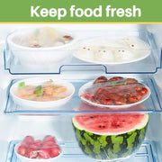 MAQIHAN 100 Bowl Covers Bread Proofing - Extra Large Plastic Wrap for Food | Stretch Elastic Food Covers for Outside, Reusable Shower Caps for Sourdough Bread Starter Basket, Baking Essential Supplies
