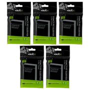 Vault X Exact Fit Inner Sleeves (500 Pack) Clear for Trading Cards | Double-sleeve cards inside toploaders & holders. Perfect-fit clear inner sleeves, acid-free. 500-pack, archival-safe.
