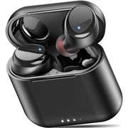 TOZO T6 Wireless Earbuds Bluetooth 5.3 Stereo Sound in Ear Headphones | OrigX Stereo Deep Bass, 40H Playtime, Lighter Ear buds, IPX8 Waterproof, wireless Charging Case, 32 EQs via APP Dark Black
