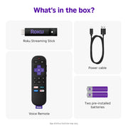 Roku Streaming Stick HD with Voice Remote | Compact 4K Streaming Device for TV with Roku Voice Remote & Long-Range Wi-Fi - Free & Live Local News, Sports