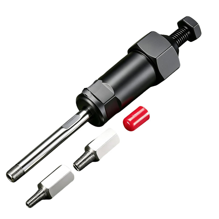 Heavy Duty Grease Fitting Cleaner Tool with M6 M8 Adapters (6/8/10 Long) | Clears Hardened Grease Buildup, Universal Adapter Fit, Sturdy Metal Body, Steady Ergonomic Grip, For Mechanics Workshops