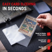 Ultra Pro Penny Sleeves – Holds Standard Size 2.5" x 3.5" – 1000 Pack | Clear soft trading card sleeves with non-PVC polypropylene film, standard 2.5 x 3.5 inch size, 1000 pack