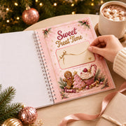 Christmas Gift Card Holder Book, Spiral Bound Gift Card Book for Multiple Gift Cards, Pink Christmas Gift Card Book for Women Teens, Stocking Stuffers, Secret Santa Gifts, Holiday Gift Card Holder
