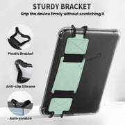 MoKo 2 Pack Hand Strap for 6-8" Kindle eReaders Tablets,Agave+Black | eReader Accessories for 6-8" Kindle/Kobo/Sony Tablets, Black High-Elasticity Hand Strap, Lightweight Finger Grip Holder