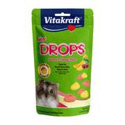 Vitakraft Mini Drops Dwarf Hamster/Rat/Mouse Treat Cherry-Banana 2.5 oz | Sweet Cherry-Banana Flavor, Wholesome Small Animal Treat, Easy to Feed, Resealable Bag, 2.5 oz Pack