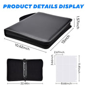 ULLTOON Portable 9-Pocket Trading Card Binder, Holds 1080 Cards | 60 Removable Double-Sided Sleeves, Baseball Card Binder Card Storage Organizer Album for Boys, Girls, Sports & Game Cards