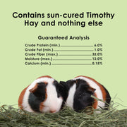 Kaytee Timothy Hay, High Fiber for Rabbits, Guinea Pigs, 12 Pounds | Supports digestive health. Hand-selected rabbit hay. Guinea pig hay, chinchilla hay, pesticide free