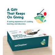 eat2explore Cooking Kits for Kids 17 Pcs – Interactive & Educational Kids Cooking Sets Real for Ages 5 and Up,3 Recipe Cards & Global Ingredients – Fun for Young Chefs (Japan Edition)