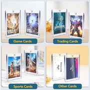 ZENOWICK 20ct Magnetic Card Holders, 35pt One Touch Card Holder | U-V Protection Hard Plastic Case for Trading Cards, Display Case for Sports, Baseball, Football, Game Cards