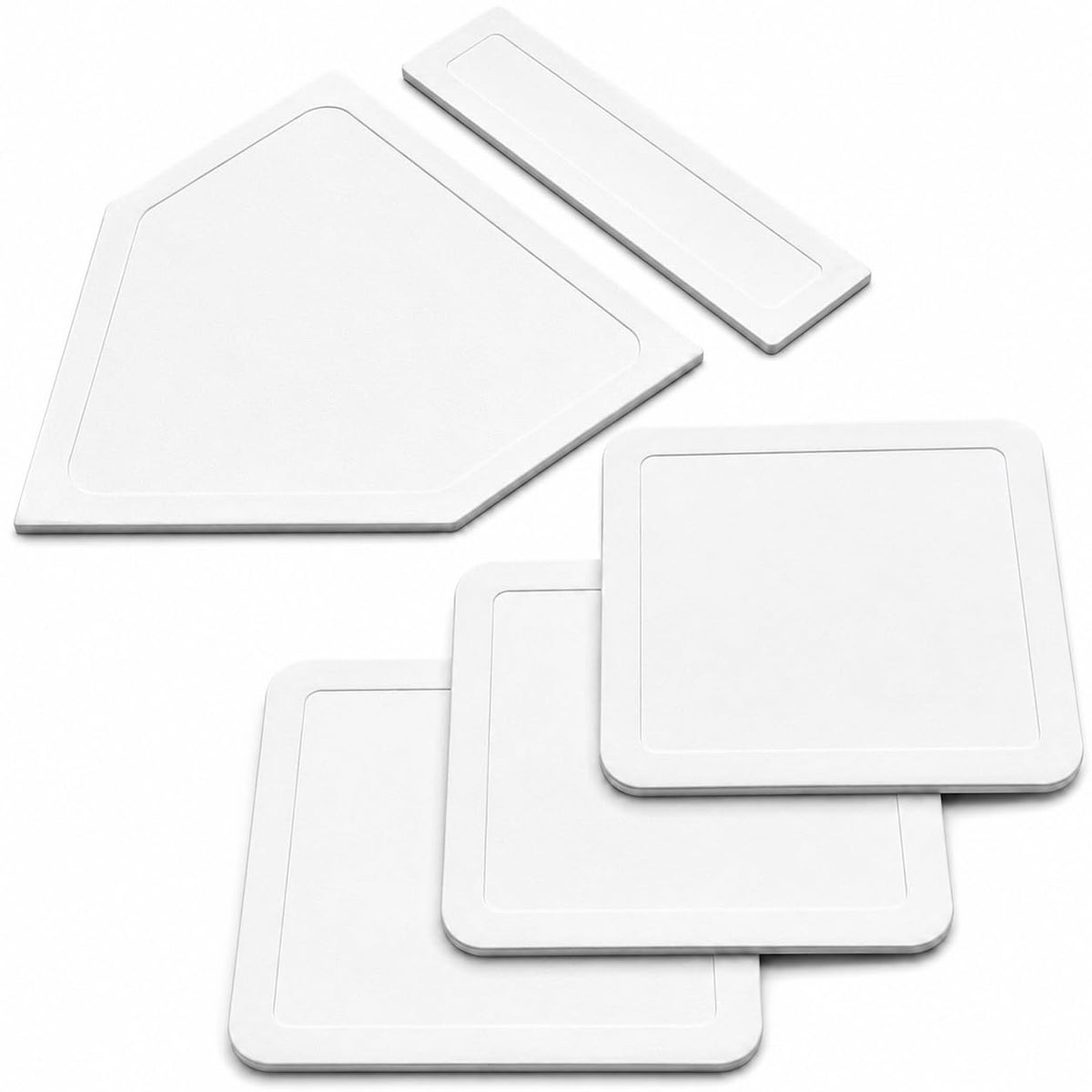 GoSports Baseball & Softball 5 Piece Base Set - Rubber Field Bases for Kids & Adults