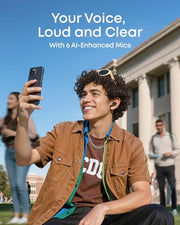 Soundcore P31i by Anker Translation Earbuds with Real-Time Adaptive ANC | Real-Time Adaptive Noise Cancelling, Hi-Res Sound, Translation Earbuds, 50H Playtime, Spatial Audio, Fast Charging, IP55