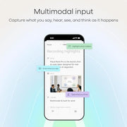 Plaud NotePin S Wearable AI Voice Recorder, Transcribe & Summarize, Black | AI Note Taker for Meetings Interviews, Professionals, Teams, 112 Languages, App Control, Find My, 4 Accessories