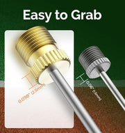 ETENWOLF 12 Pack Brass Ball Pump Needles, No Break Heavy Duty Needles | Air Pump Needles for Balls with Storage Case, Compatible with Hand Pump and Electric Pump, Stainless Steel Body