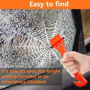 BFXM Car Window Breaker Hammer and Seat Belt Cutter 2-in-1, 2 Packs | Emergency Escape Tool, Safety Glass Breaker, Automotive Safety Essentials And Car Accessories