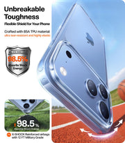 TORRAS for iPhone 18 Pro Case Crystal Clear, Upgraded Anti-Yellowing, 6.3'' | 2026 Upgraded Non-Yellowing, Military-Grade Protection, Ultra-Slim Soft Bumper Case for iPhone 18 Pro Phone Case Anti-Scratch