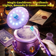 Magic Mix Potion Kit for Kid Age 10+ Light Up Mist Cauldron Girls Witch Toy | Light Sound Mist Cauldron, Light-Up Stand, Retro Lantern, 12 Zodiac Potion Set, Birthday Back to School Gift for Girls 10-12