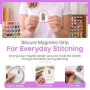 Aspen Lane Magnetic Needle Minder Needlepoint Accessory (Fridge Cig) | Cross Stitch & Embroidery, Cute Enamel Needle Holder, Strong Magnet for Secure Needle Storage, Sewing