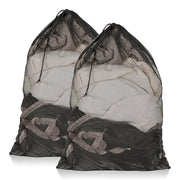 2 Pack Mesh Laundry Bags 23x34 Inch Drawstring Locking for Travel Home | Mesh bags with locking drawstring, Tear-resistant for blankets & towels, Lightweight foldable for travel/dorm