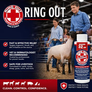 Ring Out - Control and Help Ringworm for Cats, Dogs, Sheep, Goats, Cattle, Horses, all Pets and Livestock makes 32 oz. of Spray