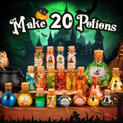 Alritz Science Potion Kits with Cauldron for Kids Ages 8+ | 23 Magic Mix Bottles, Witches Cauldron, Fun Science Experiment, Party Activity Toy