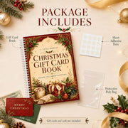 Christmas Gift Card Book for Adults, 5x7 Spiral Bound Gift Card Holder | 12 Surprise Pages | Add Gift Cards or Cash | Write-In Notes | Holiday Keepsake | Stocking Stuffer for Women