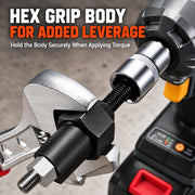 Industrial Grease Unclogger, Grease Fitting Cleaning Tool with Adapters | Up to 600 PSI Applies Focused Pressure to Hardened Grease, with M6, M8, and M10 Connections for Equipment Maintenance