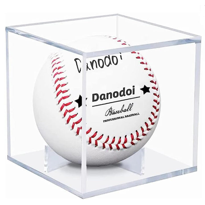 Danodoi UV Protected Clear Acrylic Baseball Display Cube