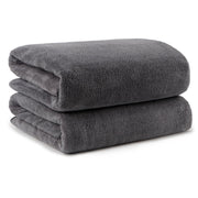 Orighty Bath Towels, Soft Feel Bath Towel, 2 Pack (27'' x 54'') | Highly Absorbent, Quick Drying Microfiber Towels for Body, Sport, Yoga, SPA, Fitness, Bathroom - Grey