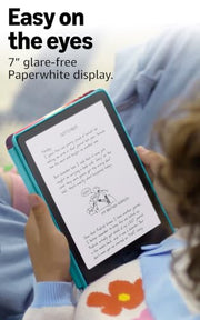 Amazon Kindle Paperwhite Kids 16GB (2024 model) – large 7" glare-free display – Kids read an average of 1+ hour per day with Kindle – Cyber City