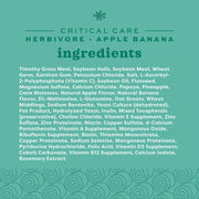 Oxbow Critical Care Herbivore, Rabbit & Guinea Pig, Apple Banana, 141 g | Herbivore Emergency Food, Recovery, Rabbit Food, Recovery Diet, Apple Banana, Syringe, Tube Feeding, Complete Nutrition