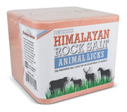 Himalayan Secrets Compressed Salt Lick for Livestock & Wildlife, 11 lb | 100% pure natural feed salt block | 84 trace minerals and elements | for horses, cattle, deer, goats and sheep and more