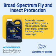 Farnam Repel-X pe Concentrated Fly Spray for Horses & Dogs, 16 Ounces | Concentrated fly spray for horses, flea & tick spray for dogs. Just add water. Makes 4 Quarts of Ready to Use Horse Fly Spray