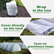 JUNKOGO Plant Freeze Protection Cover, 7x25 FT Floating Row Cover | Frost Cloth Winter Garden Blanket for Cold Weather and Shade, Perfect for Outdoor Vegetables, Trees, Greenhouse