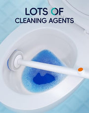 LFBEAR Disposable Toilet Cleaning System - Toilet Brush Kit with 36 High-Performance Refills, Wall Mounted Toilet Brush and Holder for Deep Cleaning Bathroom (Toilet Brush+18 Refills)