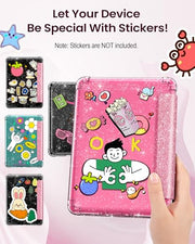 MoKo Case for 7" Kindle Paperwhite 12th Gen & Colorsoft 2024, Glitter Pink | Scratch-Proof, Sparkly Clear Back, Full Protection, Light Shell, Auto Wake/Sleep,for Kindle Paperwhite & Colorsoft 2024/2025
