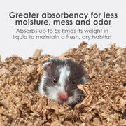 Kaytee Clean & Cozy Natural Paper Bedding, 49.2 Liters | Keeps habitats fresh. Small animal bedding for rabbits, guinea pigs, hamsters. Hamster bedding odor control, 99% dust-free