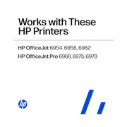 HP 902XL Black + 902 Cyan, Magenta, Yellow Ink Cartridge (Black XL + CMY) | Works OfficeJet 6954, 6958, 6962 OfficeJet Pro 6968, 6975, 6978 | T0A39AN