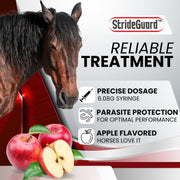 Horse Ivermectin Paste 1.87% – Apple Flavored Oral Horse Dewormer Syringe – 6.08g Tube Treats Horses Up to 1,250 lbs [Pack-1]