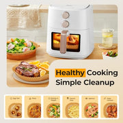 125Pcs 8 Inch Square Air Fryer Liners Disposable for 5-8QT, Parchment Paper | Non-Stick, Unbleached Food Grade, Waterproof Oilproof Baking Airfryer Sheets Papers for Oven, Microwave, Baking, Roasting