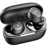 TOZO A1 Wireless Earbuds Bluetooth 5.3 Light Weight in Ear Headphones | IPX5 Waterproof,2 Mics for AI Calls,Immersive Premium Sound Bass Headset with Charging Case,32 EQ via App Black