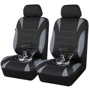 CAR PASS Waterproof Car Seat Covers Front Seats Only with 5mm Composite EVA, Neoprene Car Seat Cover with Separate Headrest Cover, Quick Setup Universal Fit for Car SUV Trucks,Airbag Compatible（Gray