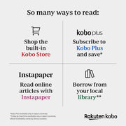 Kobo Clara Colour | Colour eReader | 6” Glare-Free Colour E Ink Kaleido™ 3 Display | Dark Mode Option | Waterproof | Audiobooks | 16GB of Storage | White